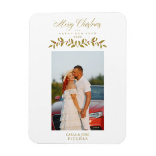 Skript-Zitat-Foto-Weihnachten-Familie-Gold Magnet