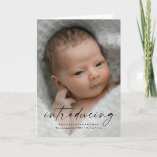 Skript zum Vorstellen eines Babyfotos Dankeskarte