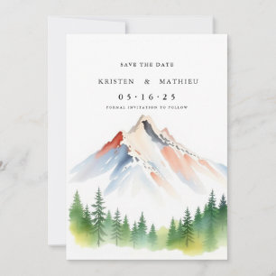 Skriptbearbeitbarer Berg Save The Date