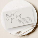 Skriptbücher für eine neutrale Baby-Dusche Begleitkarte<br><div class="desc">Script Books für Baby Neutral Baby Shower Enclosure Card. Klicken Sie auf die Schaltfläche Personalisieren,  um dieses Design mit Ihren Details anzupassen.</div>