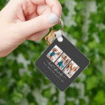 Skriptherz niedlich moderne Multi-Foto beste Freun Schlüsselanhänger<br><div class="desc">Skriptherz niedlich moderne Multi-Foto beste Freunde Triptygeschenk</div>