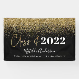 Skriptklasse für den Glitzer von schwarzem Gold in Banner