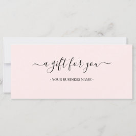 Skriptminimale Geschenkgutschrift