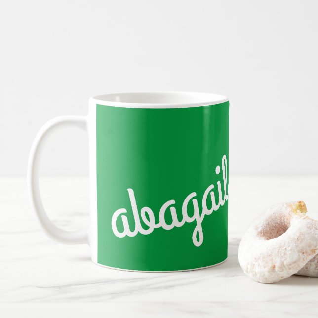Skriptname Benutzerdefiniertes Geschenk Kelly Gree Kaffeetasse (Mit Donut)