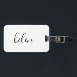 Skriptname Benutzerdefiniertes Personalisiertes Ge Gepäckanhänger<br><div class="desc">Dieses personalisierte Gepäckanhänger ist einfach,  modern und elegant. Text- und Textfarbe sind vollständig anpassbar. Perfekt als Brautjungfrau,  Gastgeschenk Hochzeit,  Geburtstag oder Abschluss Geschenk. Teil einer Sammlung von Parcel Studios.</div>