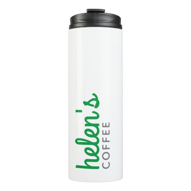 Skriptname Coffee Tumbler Custom Geschenk Kelly Gr Thermosbecher (Vorderseite)