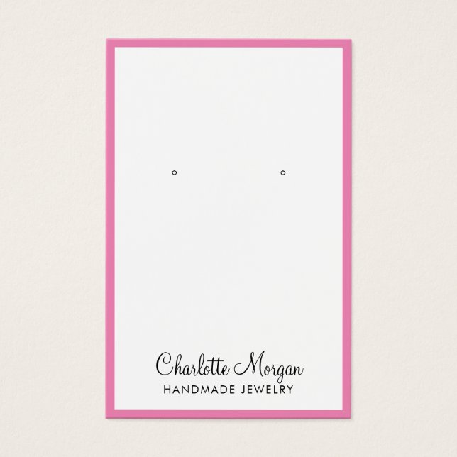 Skriptname Hot-Pink-Border-Erd-Display-Karte (Vorderseite)