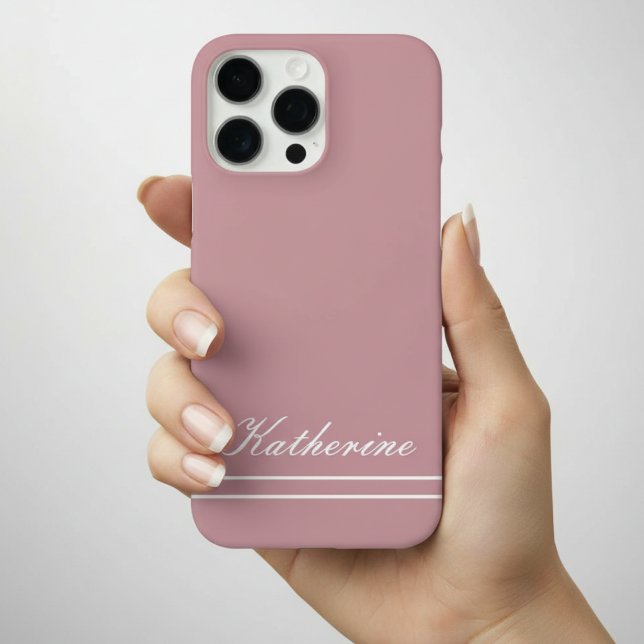 Skriptname Minimalist Dusty Rose iPhone 16 Pro Max Hülle (Von Creator hochgeladen)
