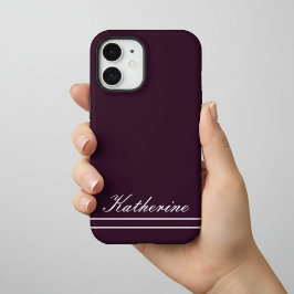 Skriptname Minimalist Plum iPhone 16 Hülle