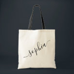 Skriptname Personalisiert Moderne Einfache Taschen<br><div class="desc">Die personalisierte,  mehrfach verwendbare Leinwand-Tasche mit individuelle Name-Text für Bräunungsgeschenke,  Junggeselinnen-Abschiede,  Geburtstagsfavoriten und Mädchenreisetüte und Abschluss-Geschenk für niedliche Uni und Schlafzimmeraufbewahrung. Ideal für Sport- und Hobby-Equipment Lagerung und Transport. Farben und Schriftart können bearbeitet werden,  klicken Sie einfach auf "Weitere Anpassung",  um den Vorlageneditor zu verwenden.</div>