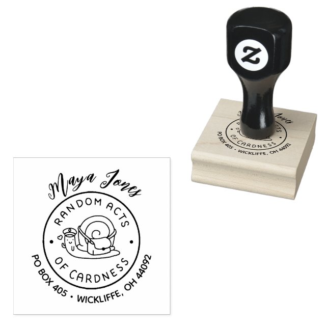 Skriptname Random Acts of Cardness Rücksendeadress Gummistempel (Stempel)