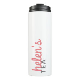 Skriptname Tee Tumbler Custom Geschenk in Pink Thermosbecher