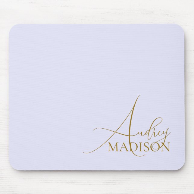 Skriptserienname Lila Lavendel Mousepad (Vorne)