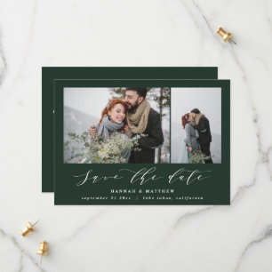 Skripttext Foto elegante moderne Hochzeit Save The Date