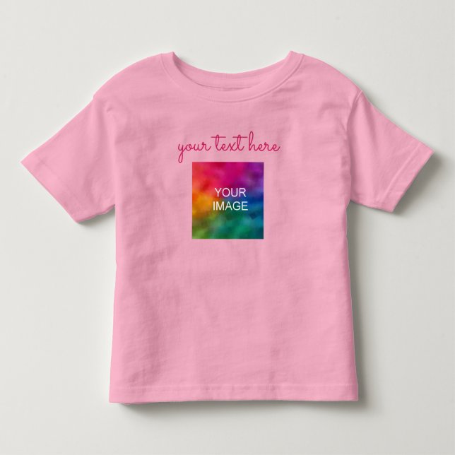 Skripttext Hochladen Foto Erstellen Sie Ihr eigene Kleinkind T-shirt (Vorderseite)