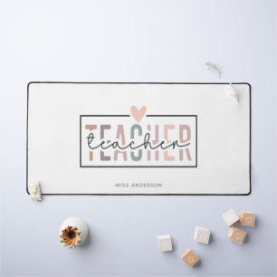 SkriptTypografie Lehrerin Moderner Personalisierte Schreibtischunterlage