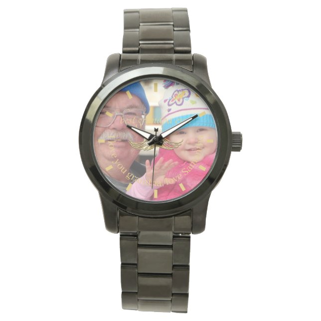 Skriptüberwachung für benutzerdefinierte Foto | Be Armbanduhr (Vorderseite)