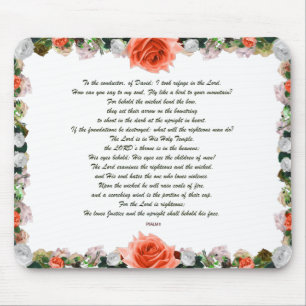 Skripture, Psalm 11, Botanic Mousepad
