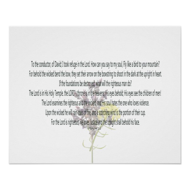 Skripture, Psalm 11, Poster (Vorderseite)