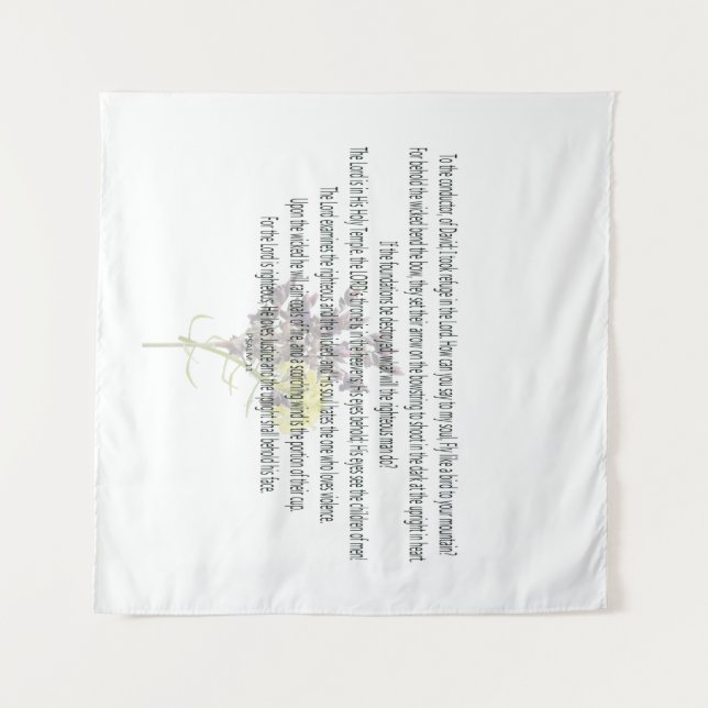 Skripture, Psalm 11, Wandteppich (Vorderseite (Horizontal))