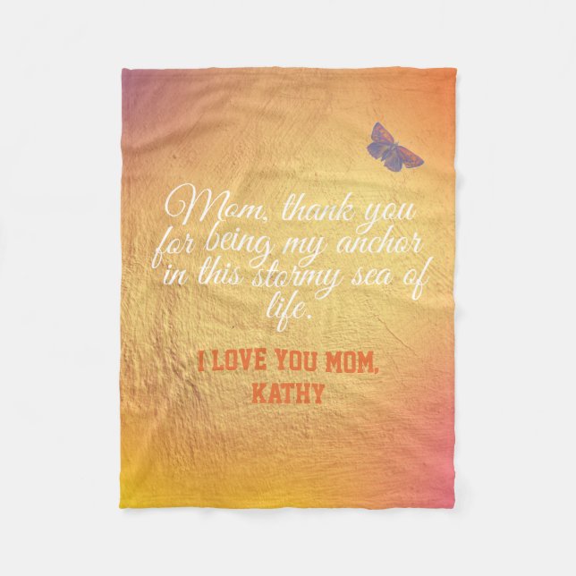 Skriptziffer Beibehaltung Eleganter Tag der Neuen  Fleecedecke (Vorderseite)