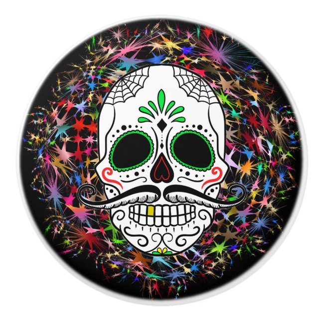 Skull20170396 Keramikknauf (Vorderseite)