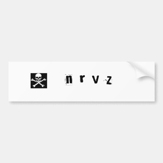 skull2, n r V z Autoaufkleber (Vorne)