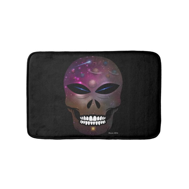 Skull Alien Skeleton Bad Mat Wohngestaltung Badematte (Vorderseite)