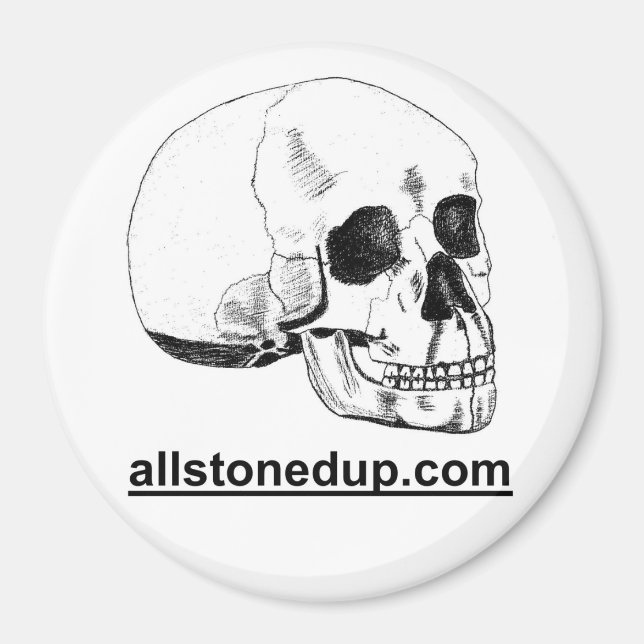 Skull allstonedup magnet (Vorne)