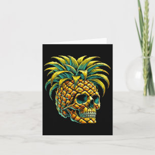 Skull Ananas Sungles Aloha Strände Hawaii Karte