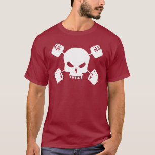 Skull and Barbell Cross Shirt für Lifter