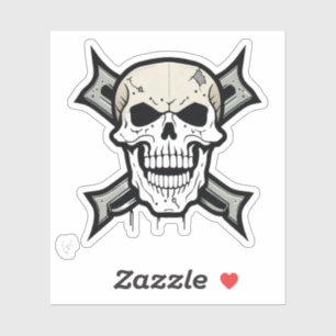 "Skull and Crossbones: Artistic Innovation" Aufkleber