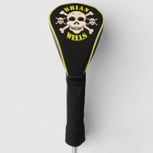 Skull and Crossbones Golf Head Cover (Treiber)
