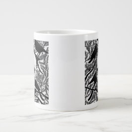 Skull and Crows Halloween Jumbo-Tasse