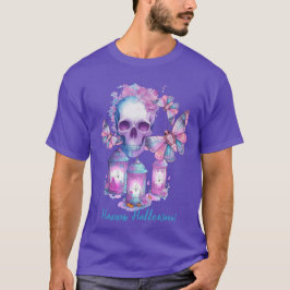 Skull and Moths Halloween T-Shirt