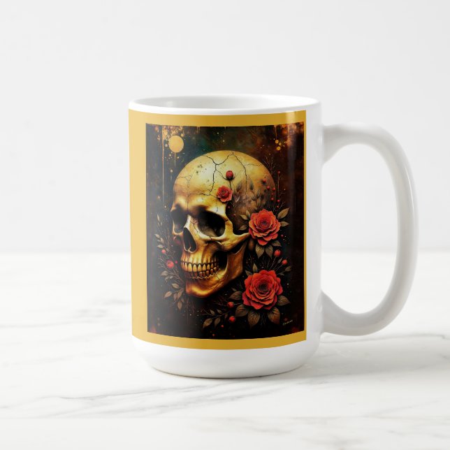 Skull and roses kaffeetasse (Rechts)