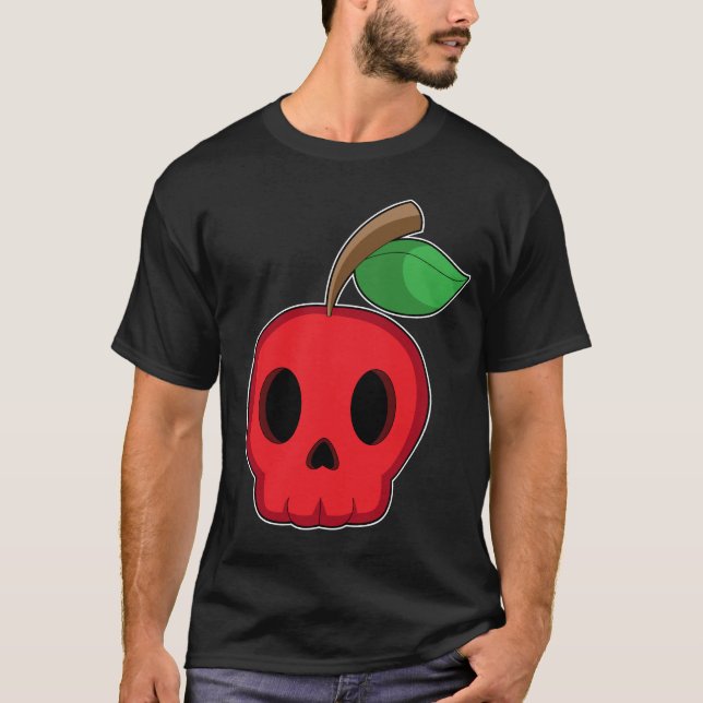 Skull Apple Halloween T-Shirt (Vorderseite)