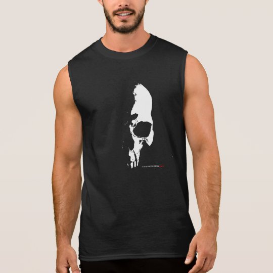 skull ärmelloses shirt