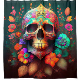 Skull Art Duschvorhang