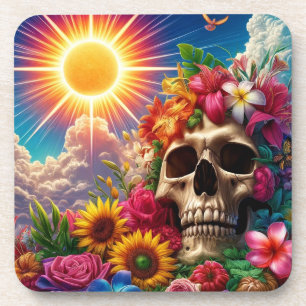 Skull Art Getränkeuntersetzer