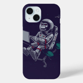 Skull Astronaut am Arbeitsplatz - Space Gamer Case-Mate iPhone Hülle