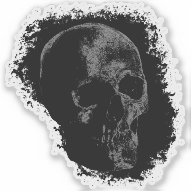 SKULL AUFKLEBER (Vorderseite)