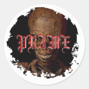 Skull-Aufkleber Runder Aufkleber