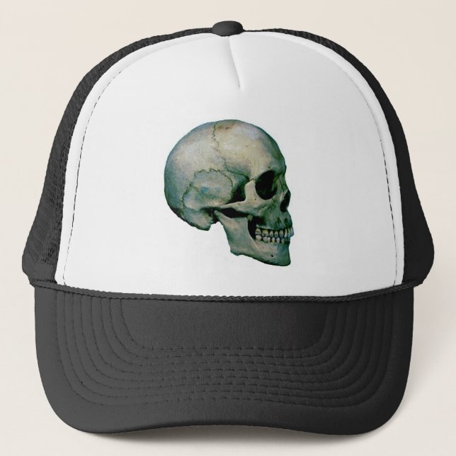 Skull aus dem Profil Truckerkappe (Vorderseite)