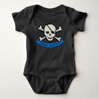 Skull - Black Baby Jersey Bodysuit