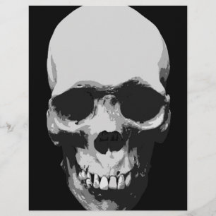 Skull Black & White Pop Art