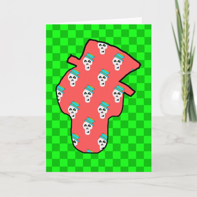 SKULL BLANK GREETKARTE KARTE (Vorderseite)