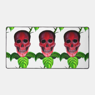 Skull Blume Science Fiction Thema Creepy Design Schreibtischunterlage