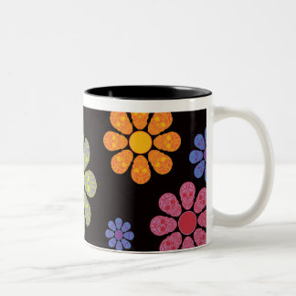 SKULL-BLUME ZWEIFARBIGE TASSE
