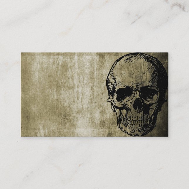 Skull Business Card Visitenkarte (Vorderseite)